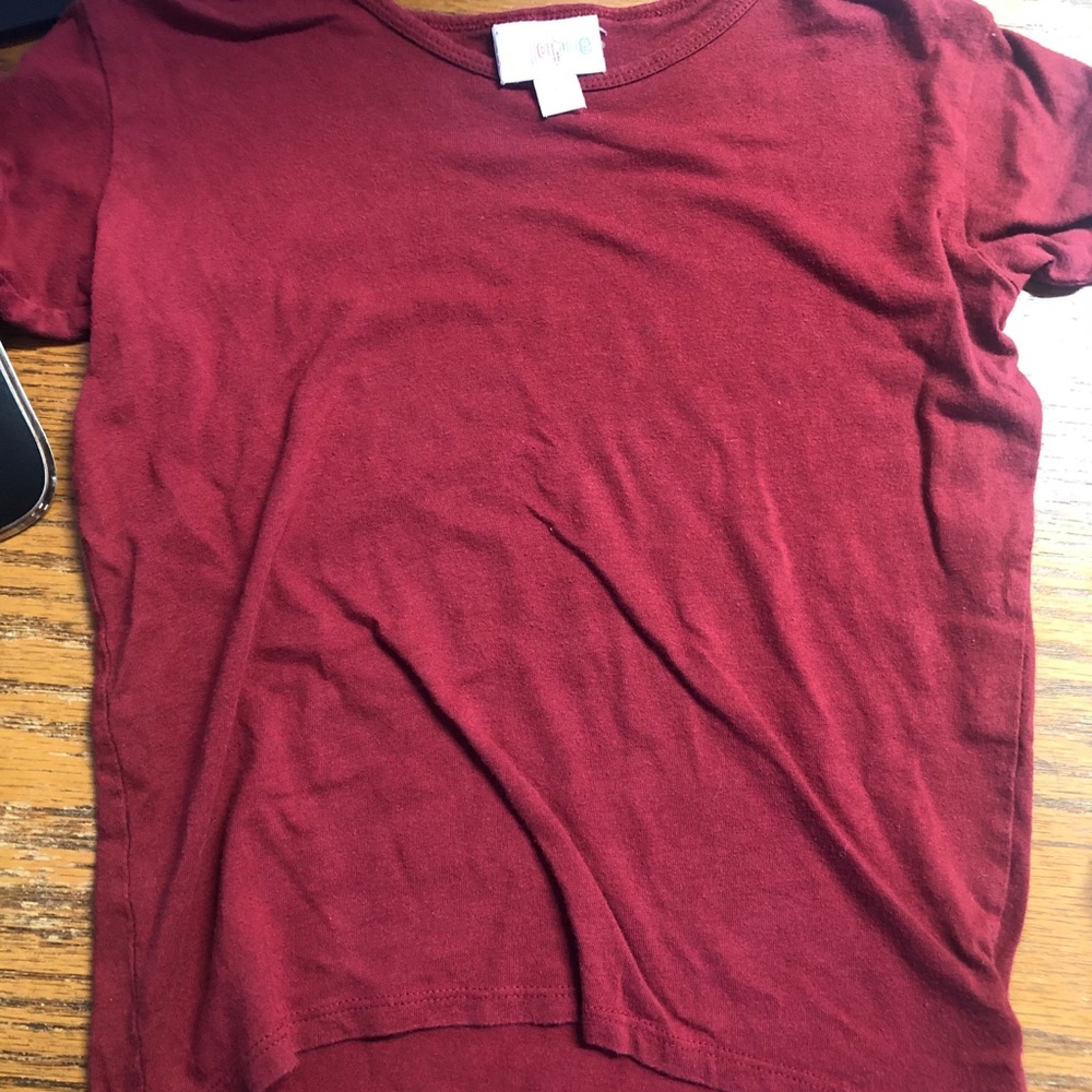 LulaRoe Girls Short sleeve shirt / tunic. Size 6.
